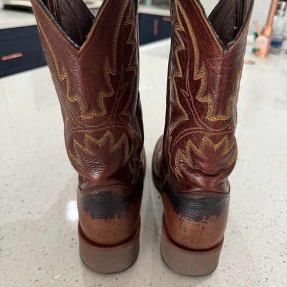 Justin Boots Tekno Crepe Smooth Ostrich Cowgirl Women’s Size 8.5 B L5131 - Picture 4 of 8